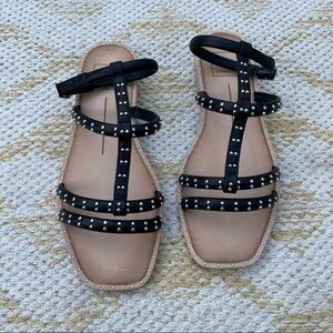 Dolce vita kole black studded sandals